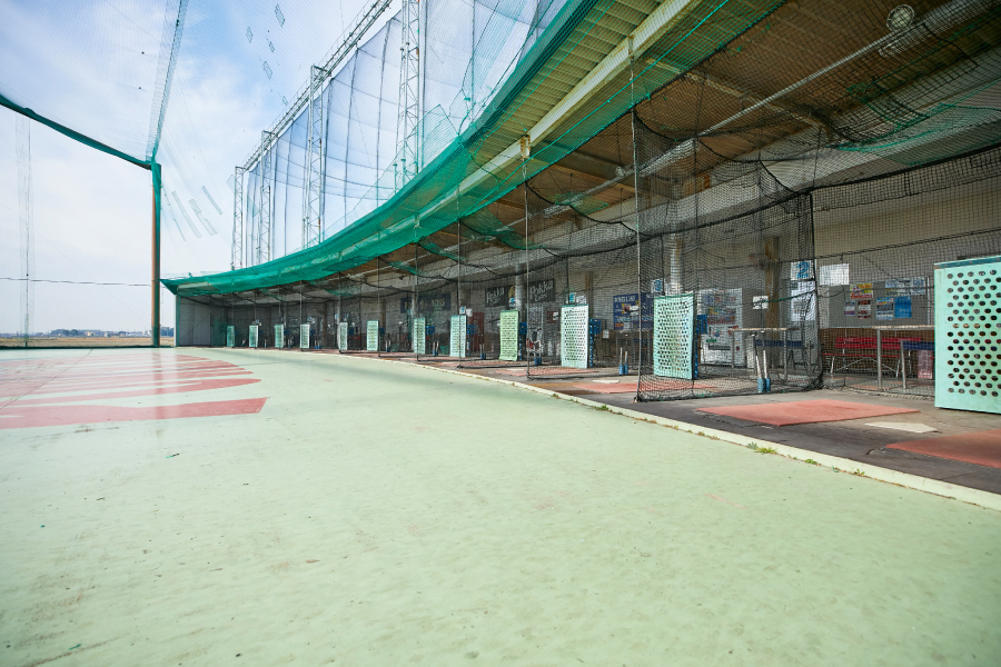 中部地区最大級の広々とした打席